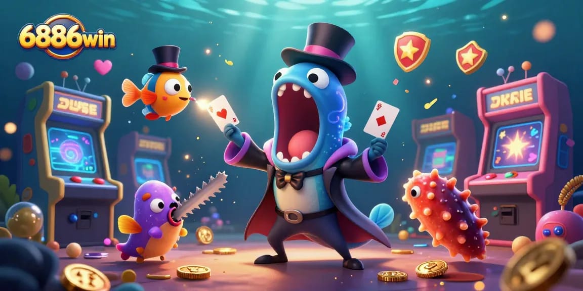 Shoot fish and win big with 6886win in an exciting underwater casino adventure.