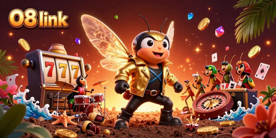 Experience thrilling action at the O8 link casino with dynamic characters and vibrant game elements.