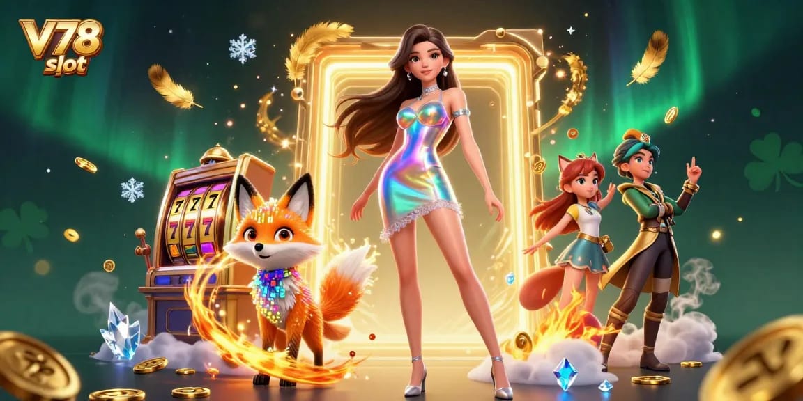 Rasakan aksi slot V78 yang mendebarkan dalam suasana kasino 3D yang penuh warna-warni cerah dan elemen permainan yang dinamis.
