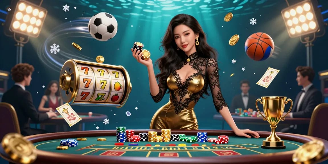 Experience high-stakes gaming at f168 with a glamorous baccarat scene featuring premium casino elements.