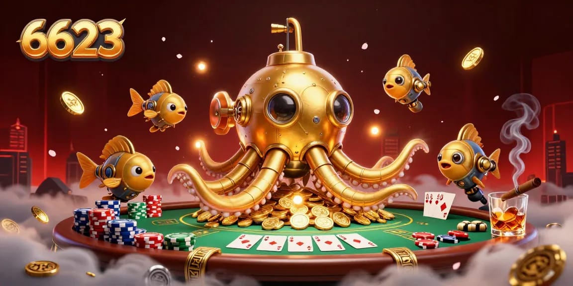 Engage in exciting poker action with 6623, showcasing dynamic gameplay elements and vibrant graphics.