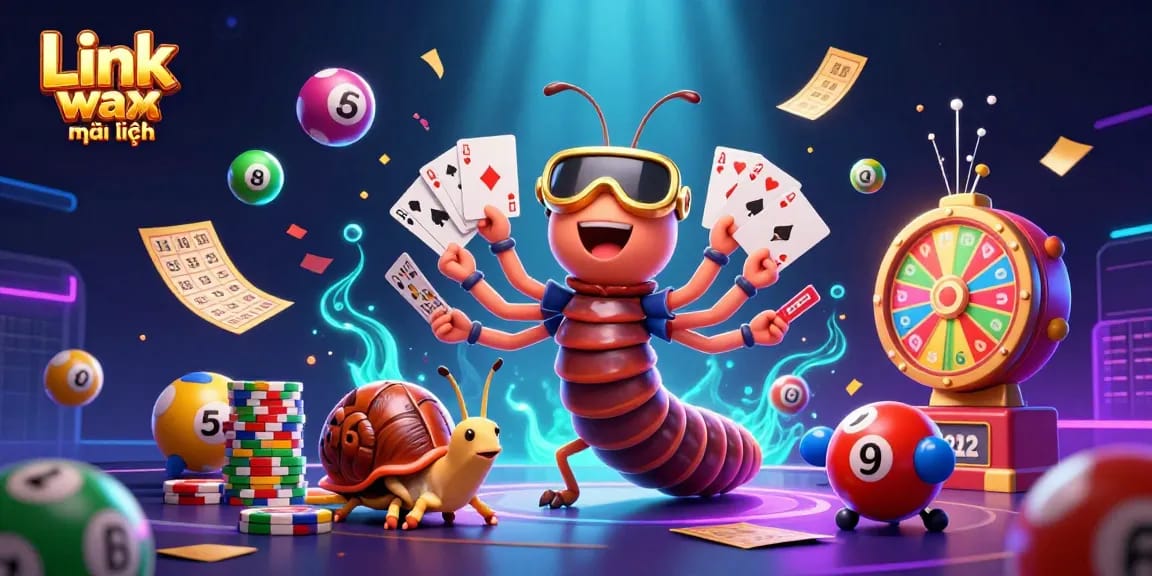 Engage with Link vmax mới nhất, explore an exciting 3D casino scene featuring dynamic characters and vibrant gaming elements.