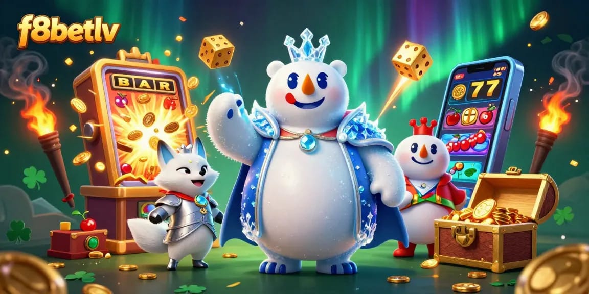 Experience thrilling jackpots at f8betlv with an enchanting 3D casino illustration.