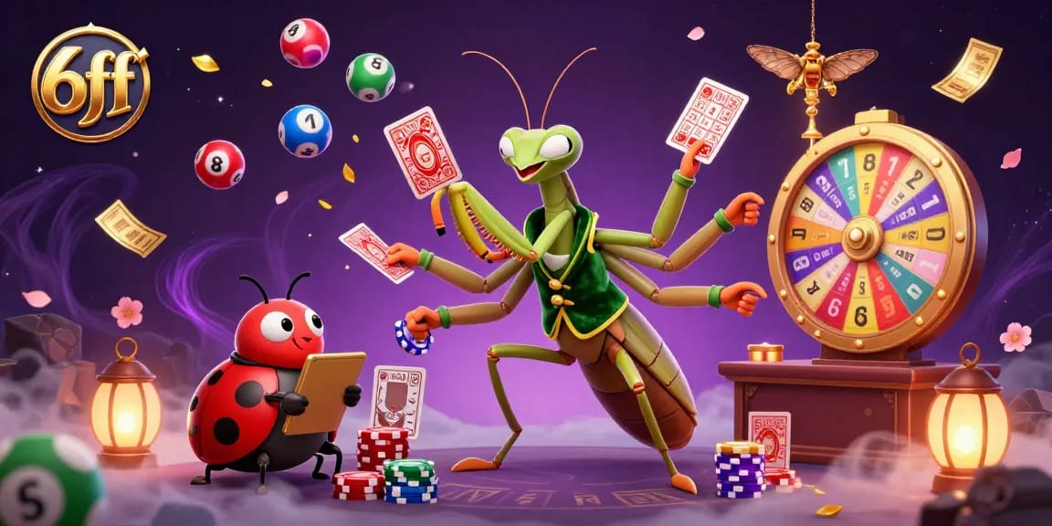 Experience thrilling gameplay with 6ff as the mantis and ladybug guide your winning strategies.