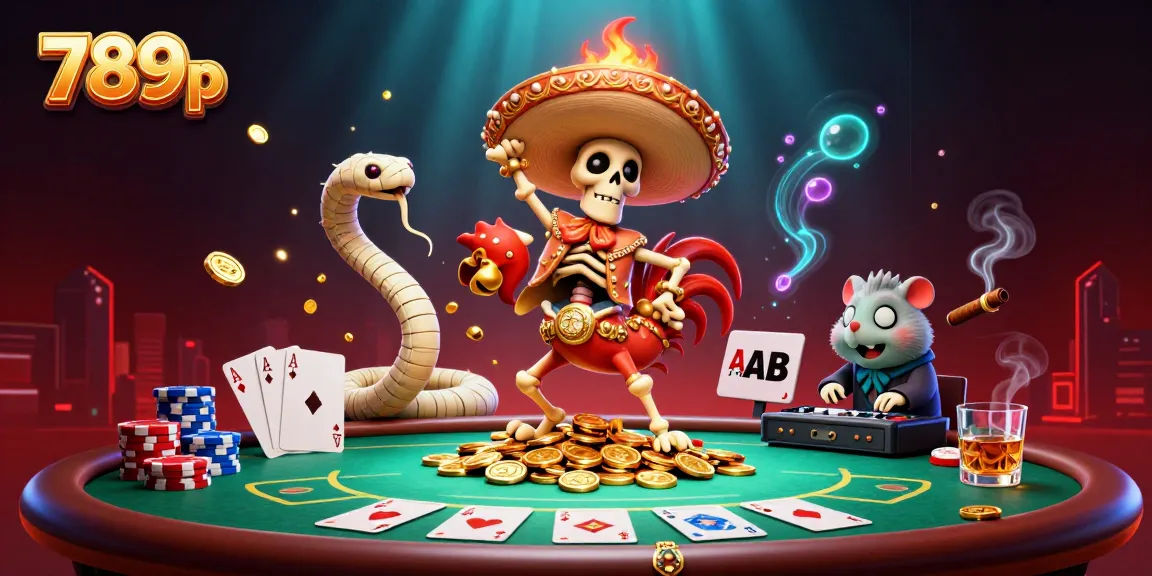 Experience the thrilling world of 789p with a lively scene featuring gaming characters celebrating victories