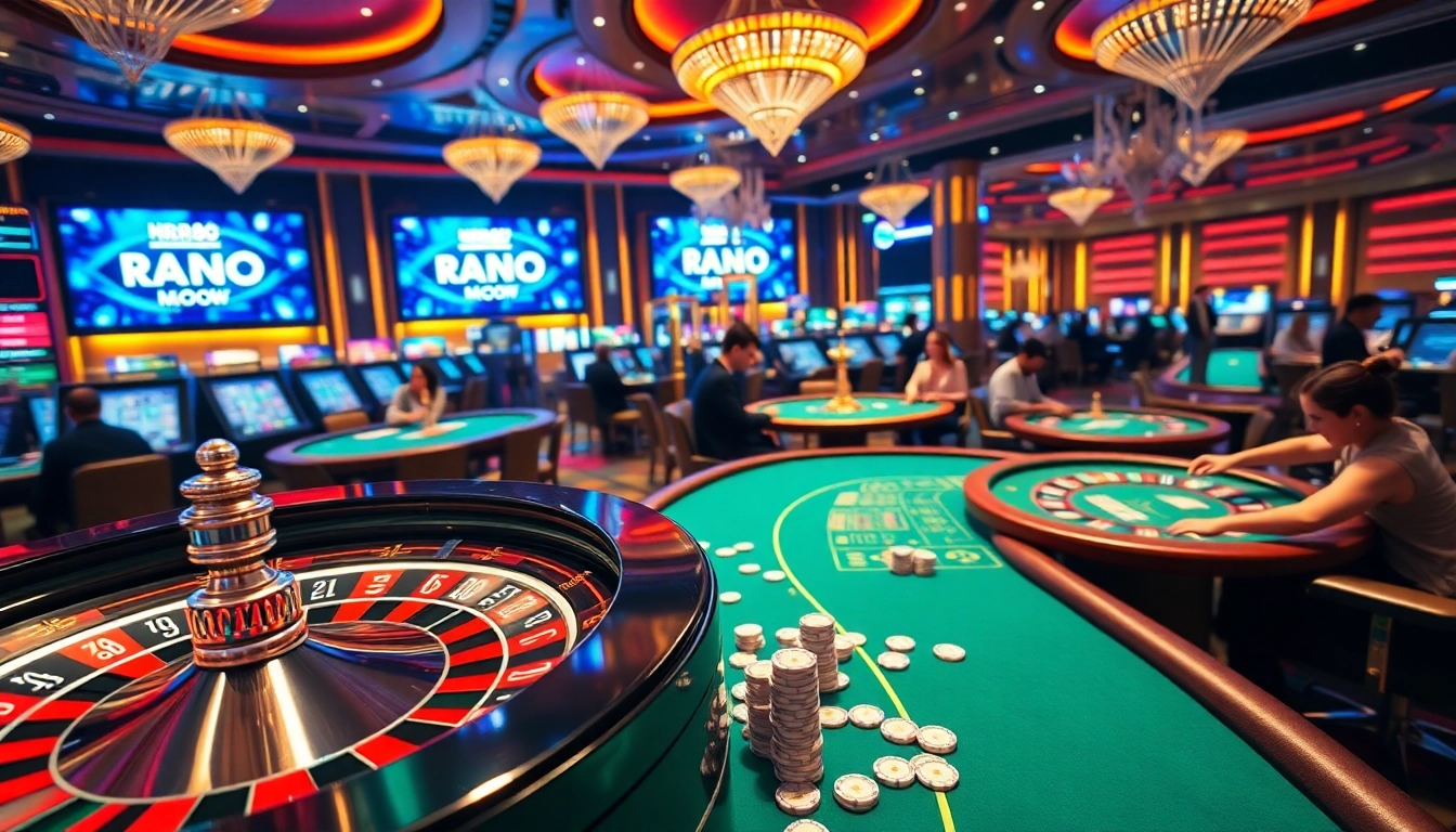 Experience thrilling gameplay at rr88 mov with vibrant poker tables and roulette wheels.