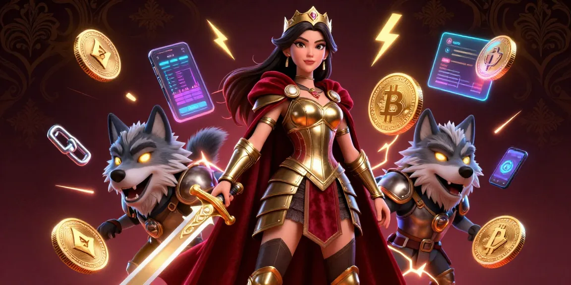 Engage with exciting gameplay at sc88vn featuring a warrior queen and her armored wolf overflowing with digital gambling elements.