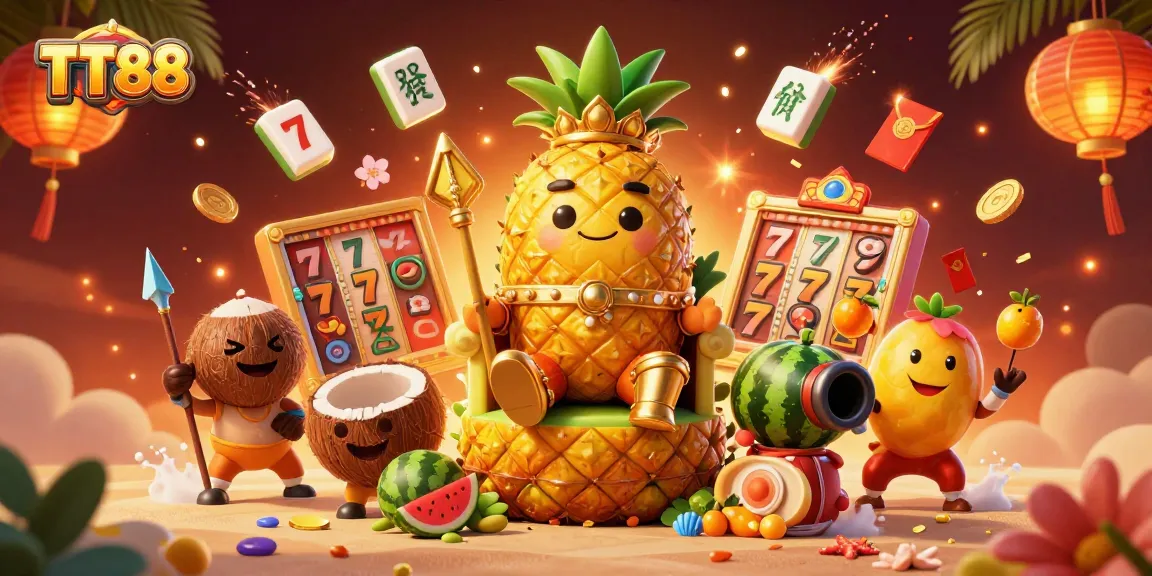 Experience exciting gameplay at TT88 with vibrant characters and casino-themed elements in a stunning scene.