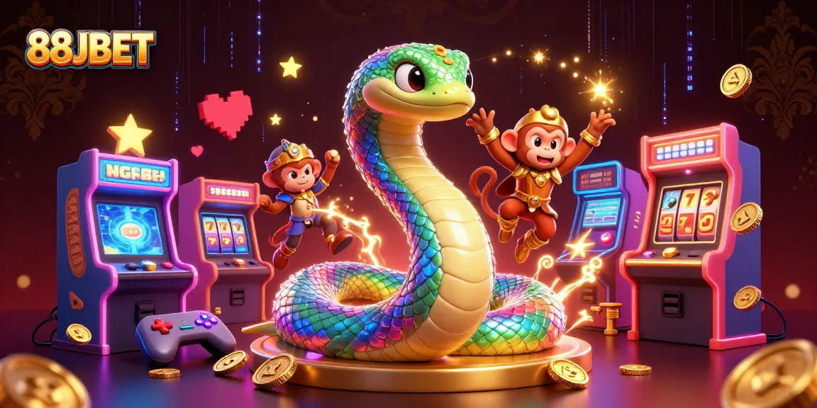 Engage with 88JBET's thrilling gaming universe through vibrant, dynamic 3D illustrations.