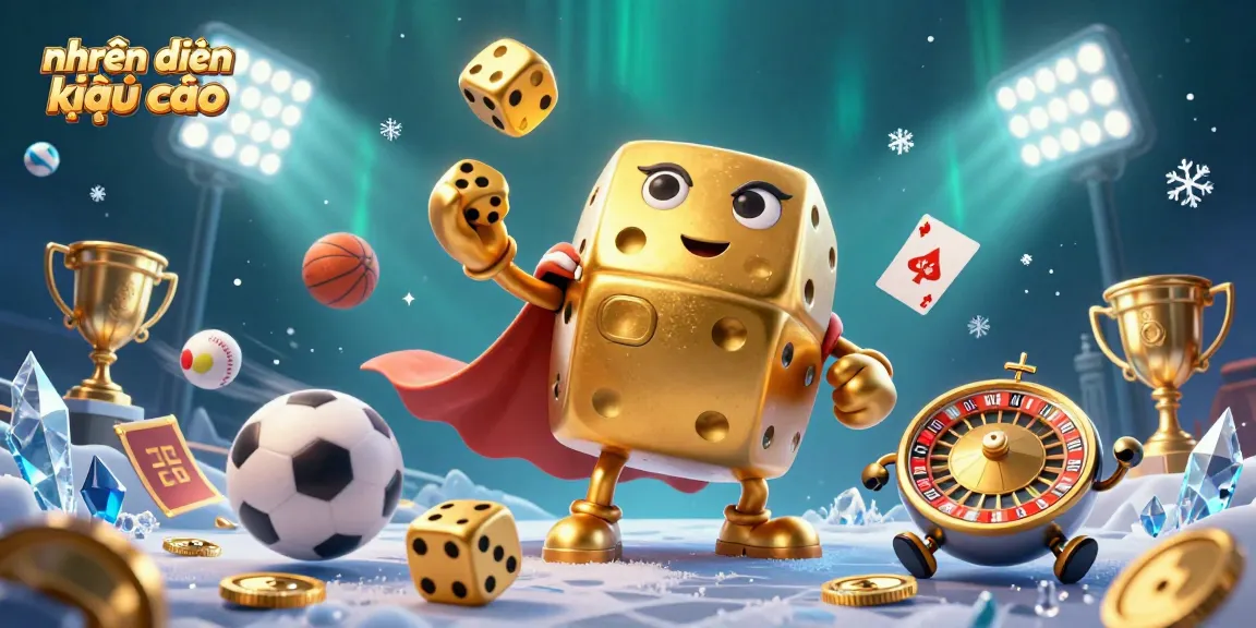 Engage in nhận định kèo nhà cái with dynamic 3D illustrated scenes of sports betting excitement and vibrant casino elements.