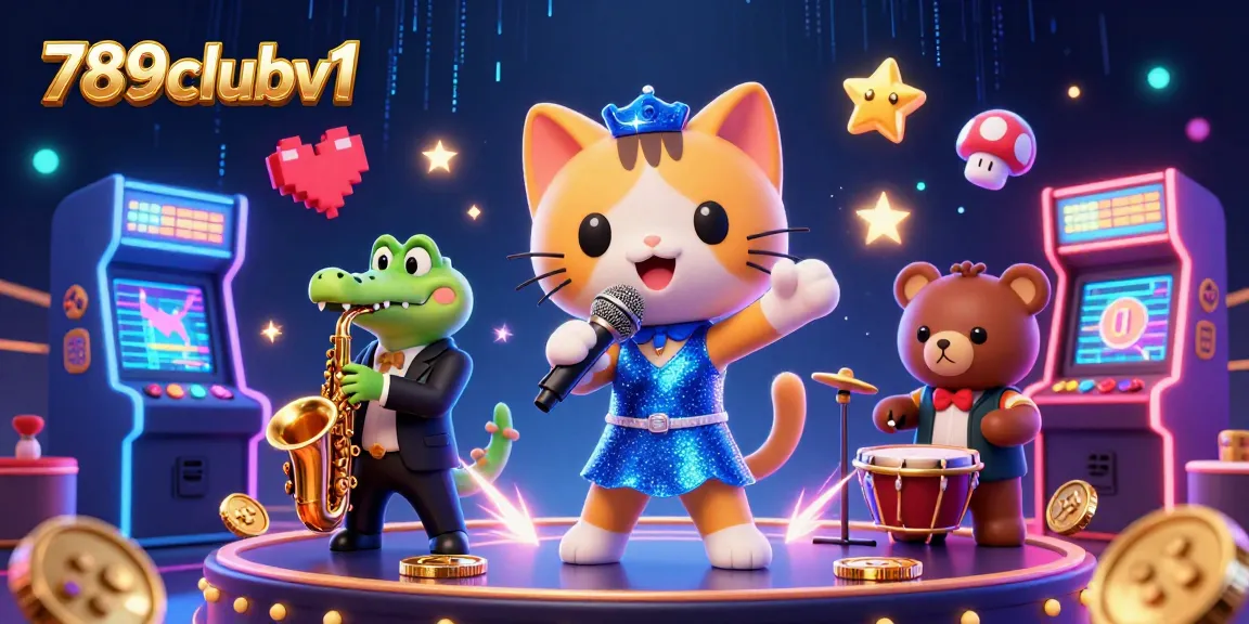 Join the fun at 789clubv1 with vibrant casino-themed characters showcasing lively games and excitement.