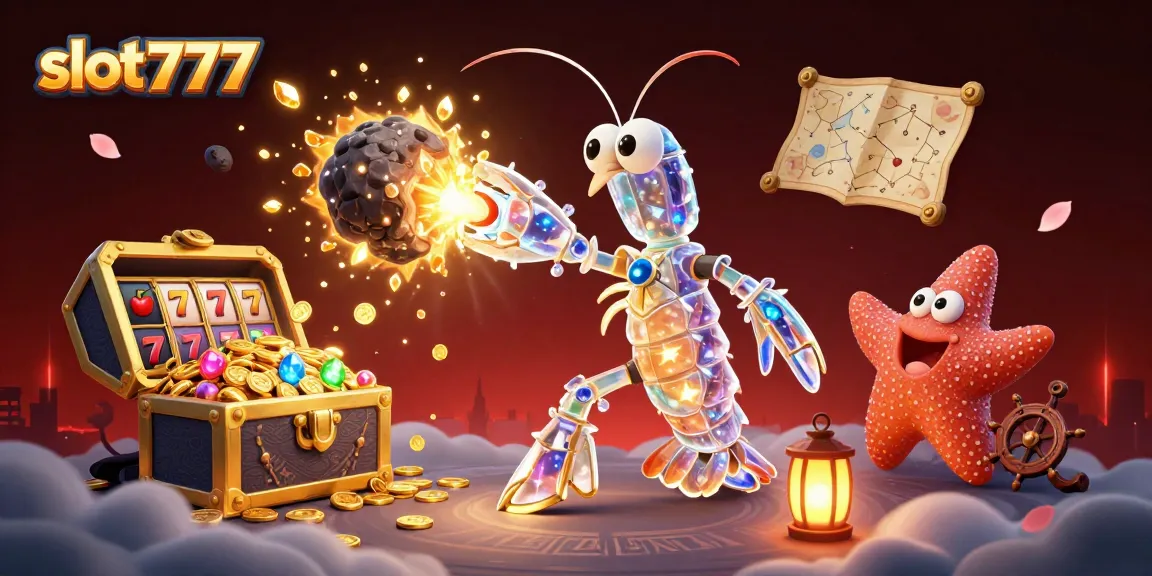 Engage in exciting gameplay at slot777 with vibrant slots and golden gems exploding.