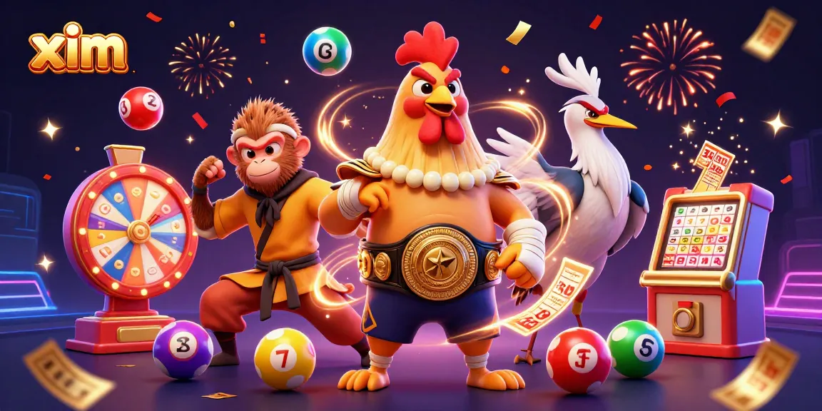 Engage in thrilling casino action with xim's colorful lottery scene, featuring dynamic gaming elements.