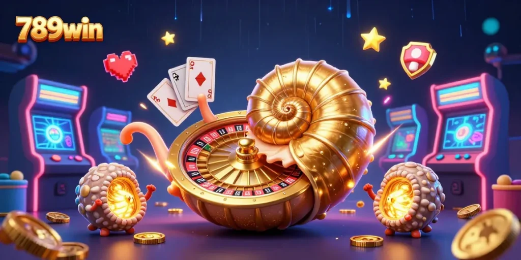 Engage with 789win's exciting games while witnessing a giant nautilus roulette wheel in action.