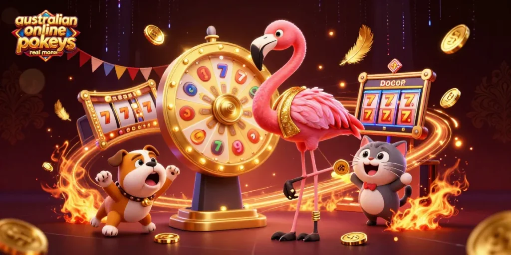 Spin the reels with excitement as you explore australian online pokies real money in this vibrant scene.